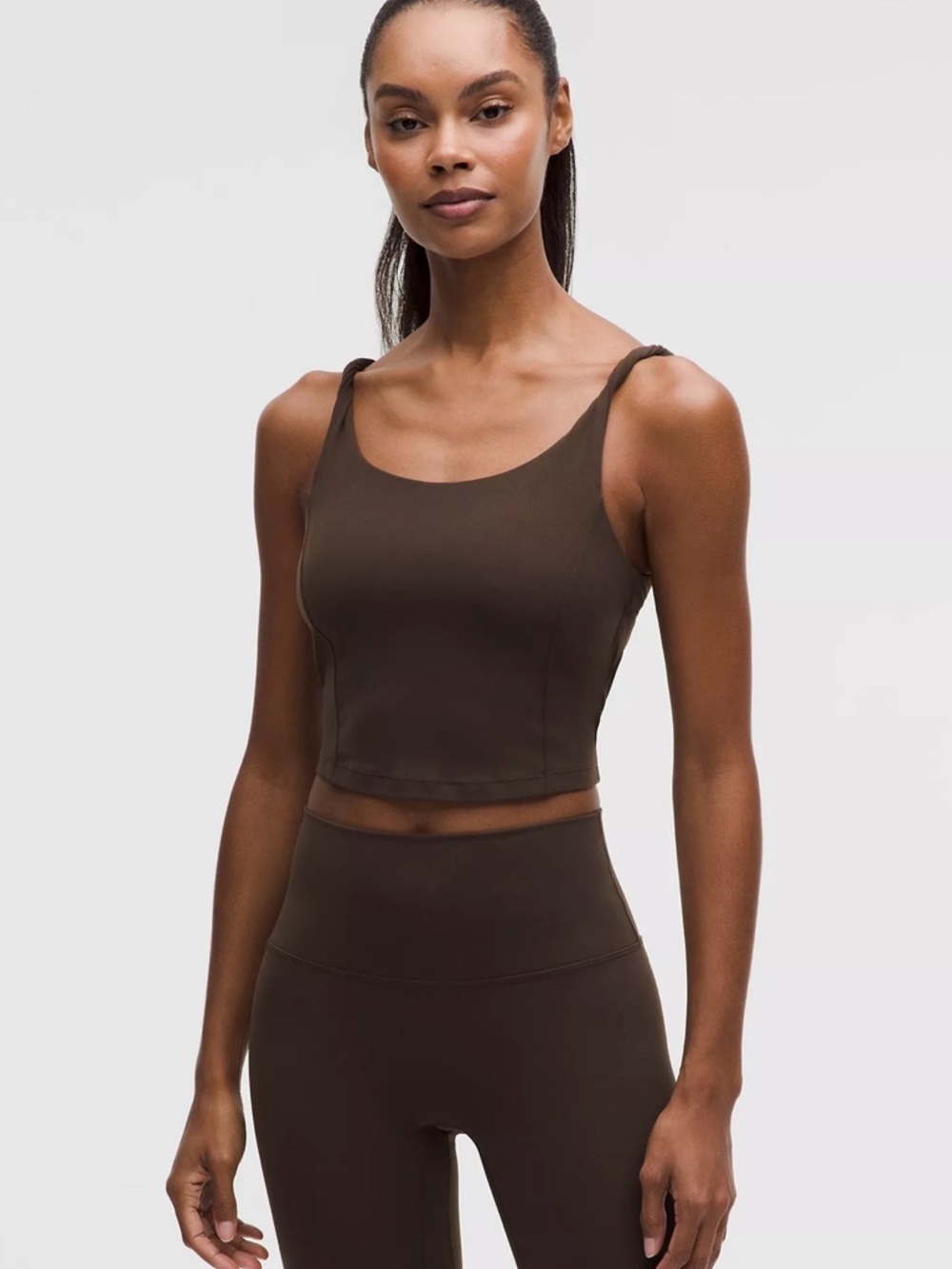 Lululemon Align Twist-Strap Cropped Tank Top
B/C cup Walnut Crunch Women’s S
